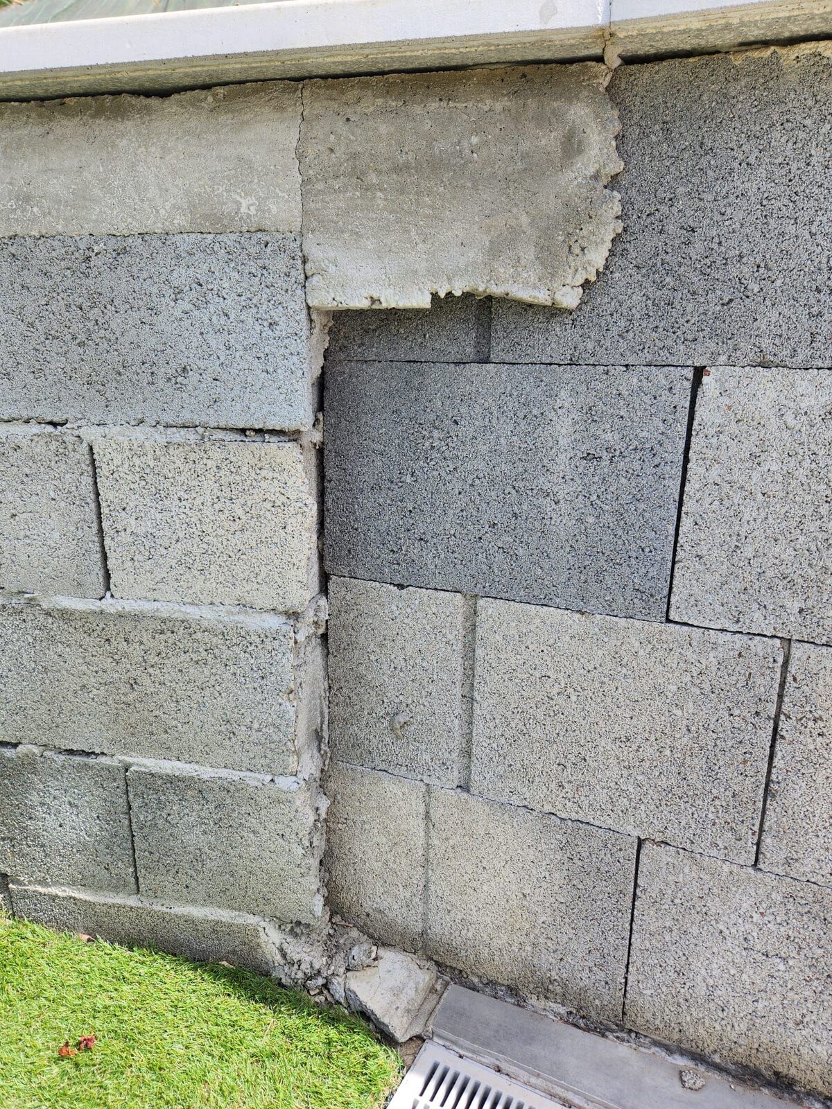 Mur de soutènement en parpaings béton